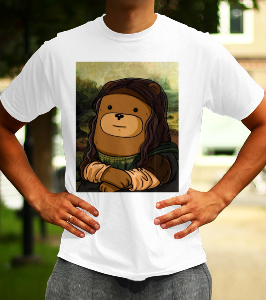 Figen.Eth Boi The Bear Mona Lisa Parody T-Shirt