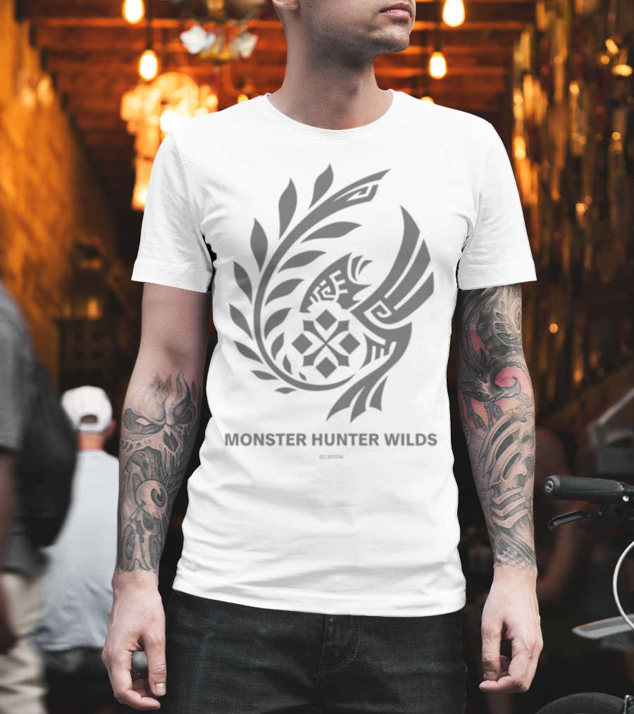 Monster Hunter Wilds Forbidden Lands Research Commission Emblem T-Shirt