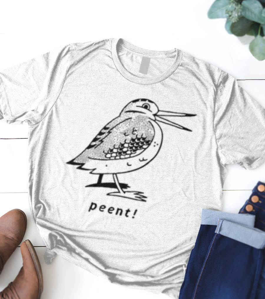 Peent Woodcock Bird Sketch T-Shirt