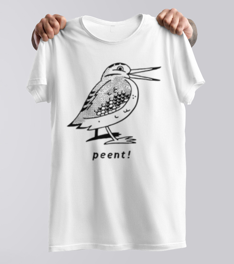 Peent Woodcock Bird Sketch T-Shirt