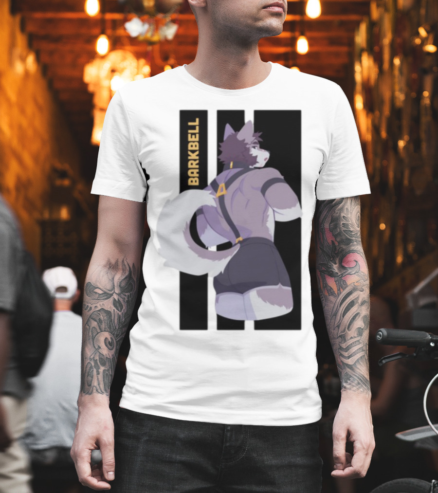 Barkbell Lycan Lifts Ringer Pump Cover Wolf Workout T-Shirt