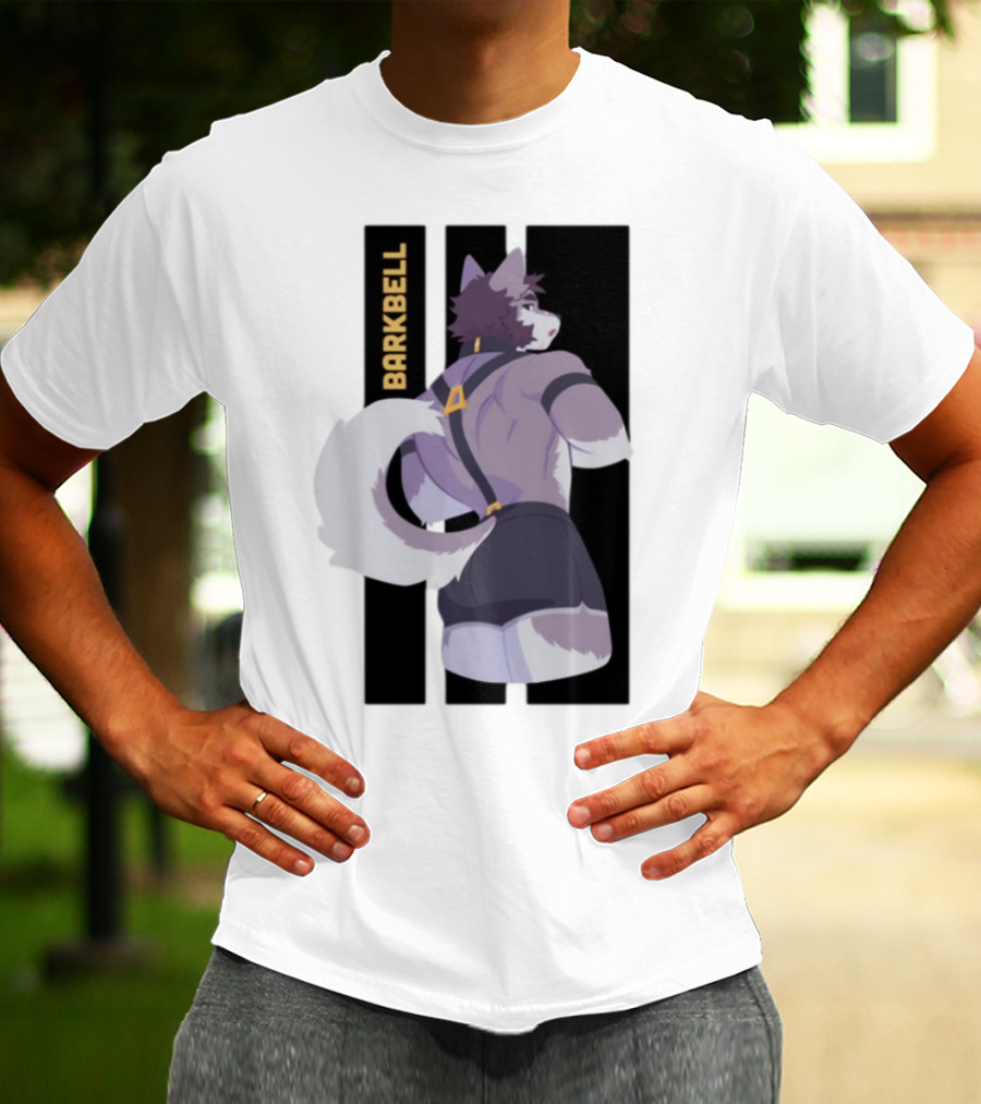 Barkbell Lycan Lifts Ringer Pump Cover Wolf Workout T-Shirt