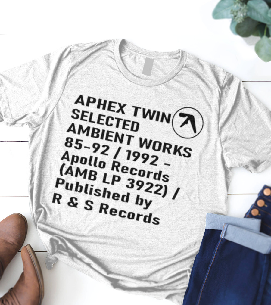 Aphex Twin Selected Ambient Works 85-92 Avalon R&S Records T-Shirt