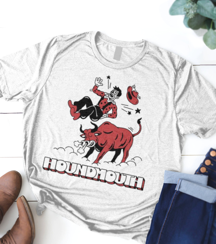 Houndmouth Rodeo Clown Bull Riding Scene T-Shirt