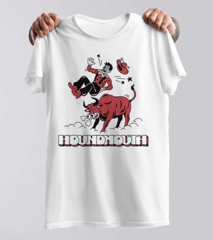 Houndmouth Rodeo Clown Bull Riding Scene T-Shirt