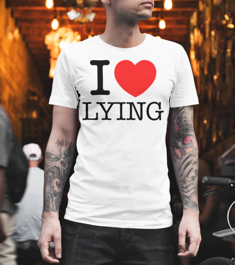 Premi Sterlin I Heart Lying Bold Statement T-Shirt