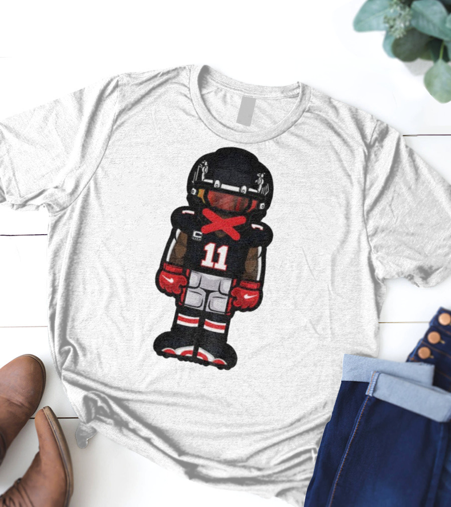 Julio Jones Cartoon Atlanta Falcons NFL 2025 T-Shirt