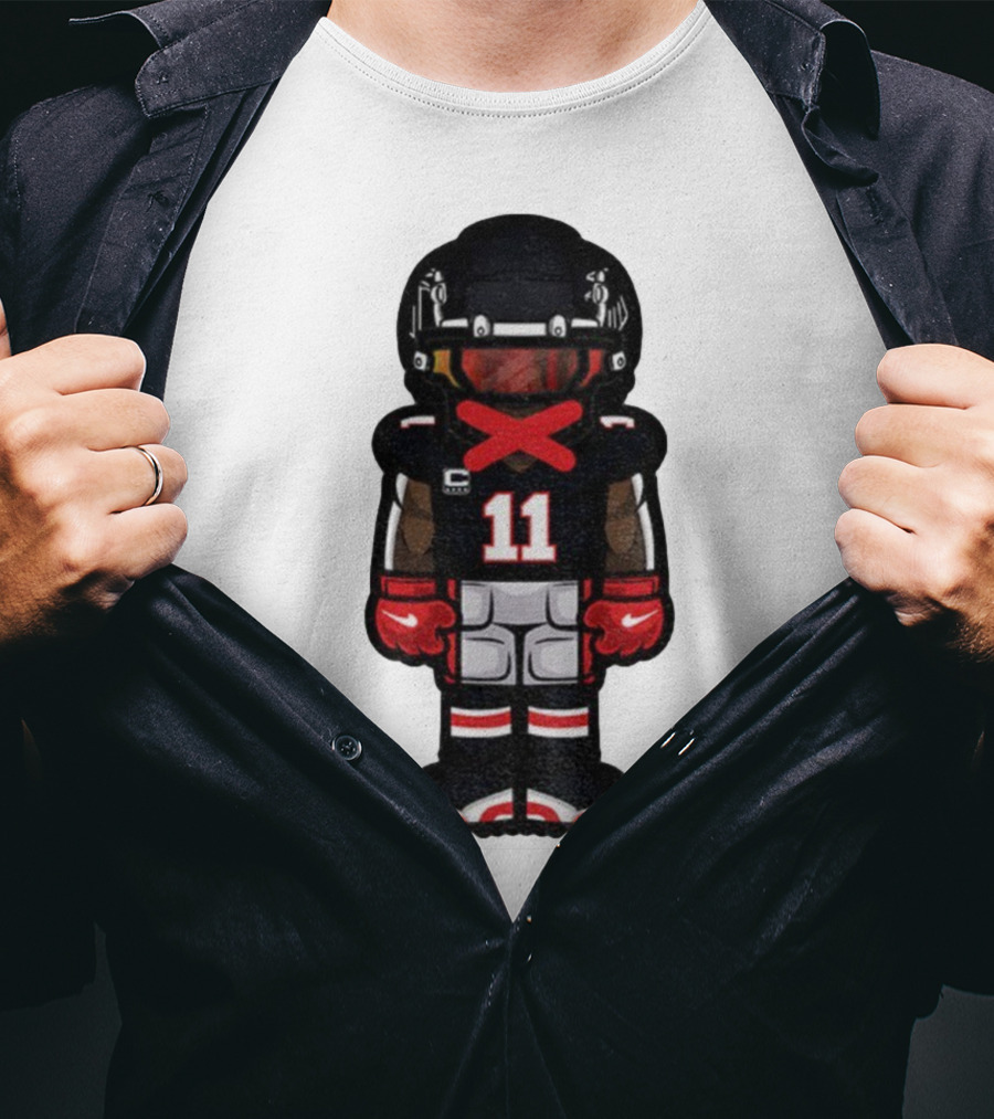 Julio Jones Cartoon Atlanta Falcons NFL 2025 T-Shirt