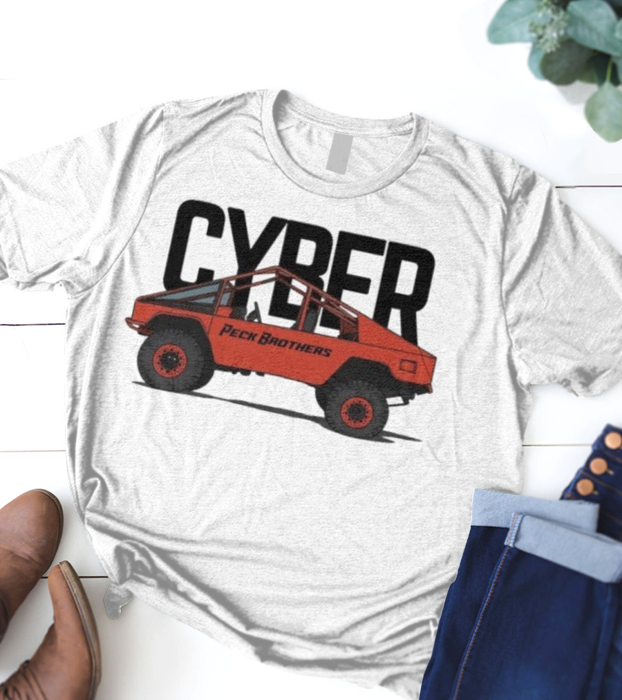 Peck Brothers Cyber Truck Retro Off-Road Adventure T-Shirt