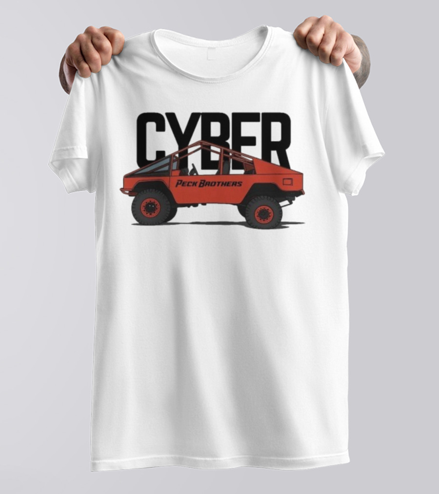 Peck Brothers Cyber Truck Retro Off-Road Adventure T-Shirt