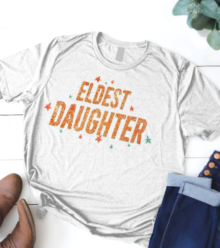 Eldest Daughter Glitter Stars Vintage Style T-Shirt