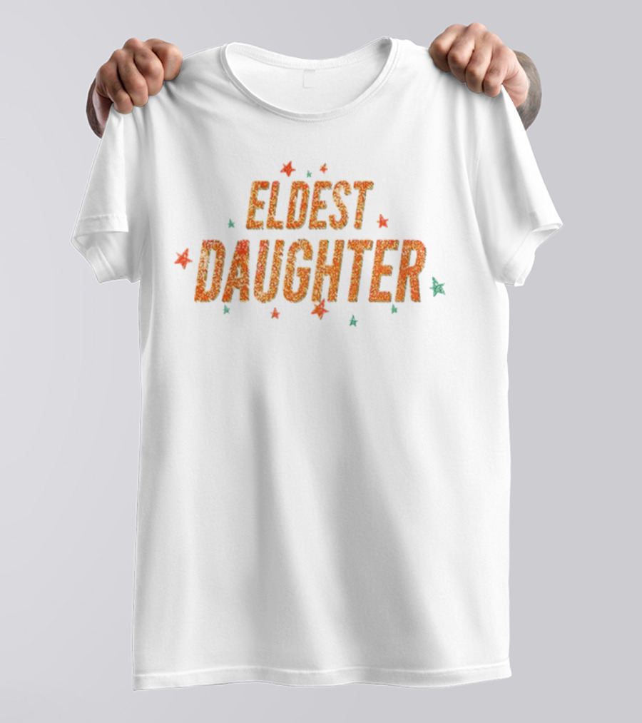 Eldest Daughter Glitter Stars Vintage Style T-Shirt