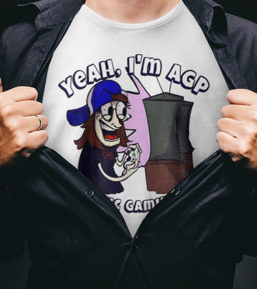 Yeah I’m AGP Autistic Gaming Pro Controller Cartoon T-Shirt