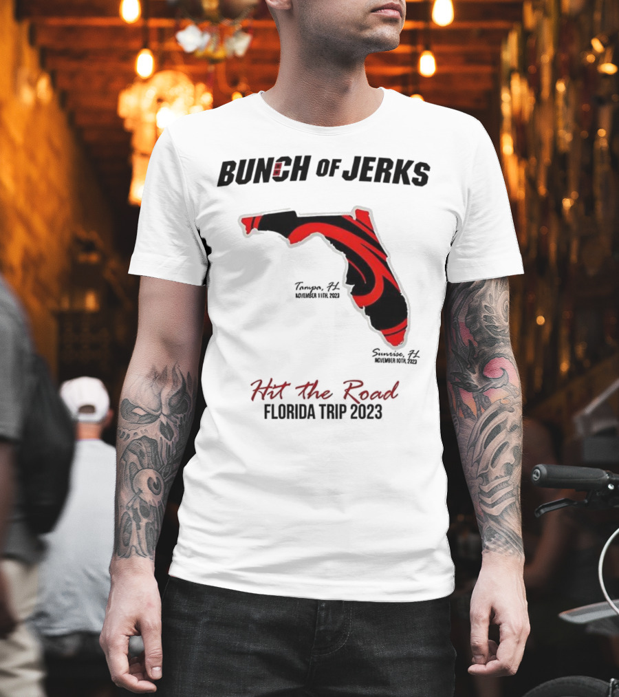 Bunch Of Jerks Hit The Road Florida Trip 2023 State Adventure T-Shirt