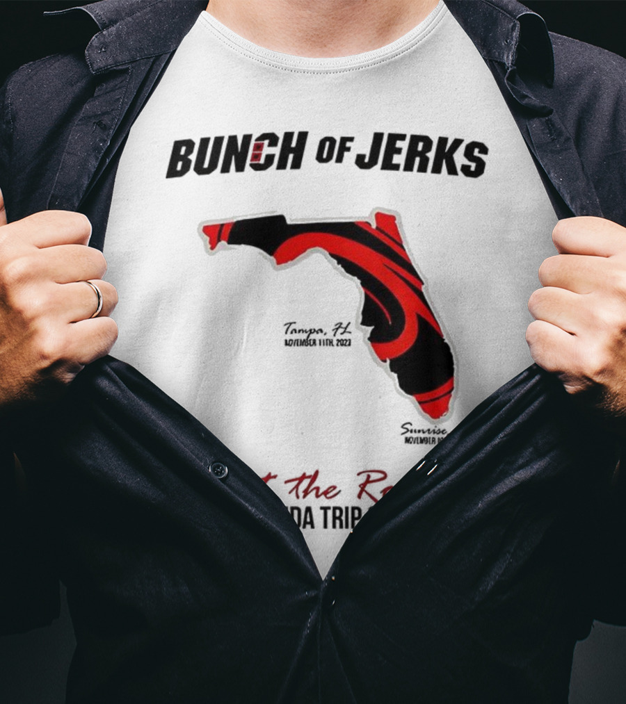 Bunch Of Jerks Hit The Road Florida Trip 2023 State Adventure T-Shirt