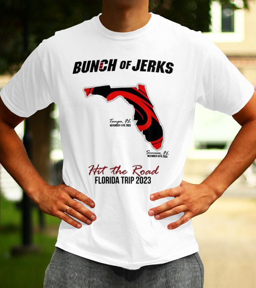 Bunch Of Jerks Hit The Road Florida Trip 2023 State Adventure T-Shirt