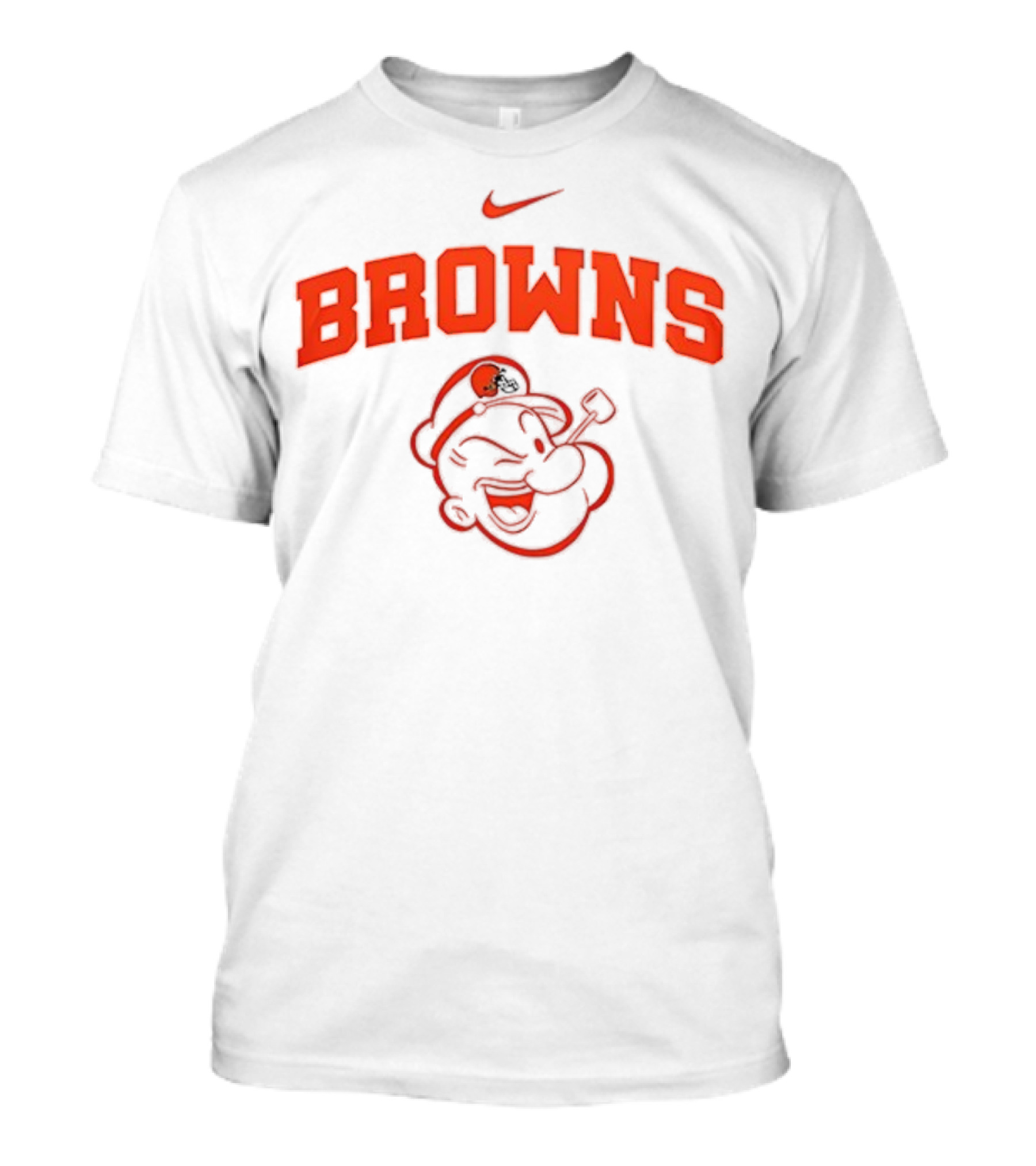 Cleveland Browns Popeye I Yam What I Yam Nike Collaboration T-Shirt