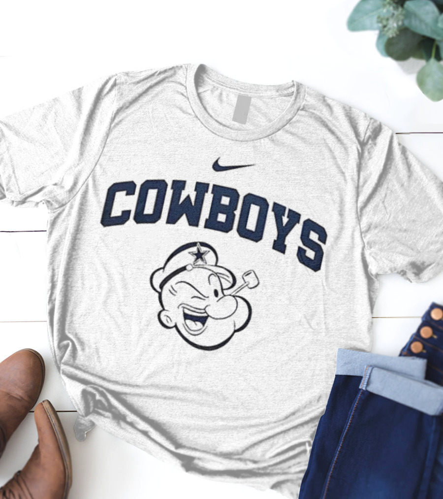 Dallas Cowboys Nike Popeye I Yam What I Yam Collaboration T-Shirt