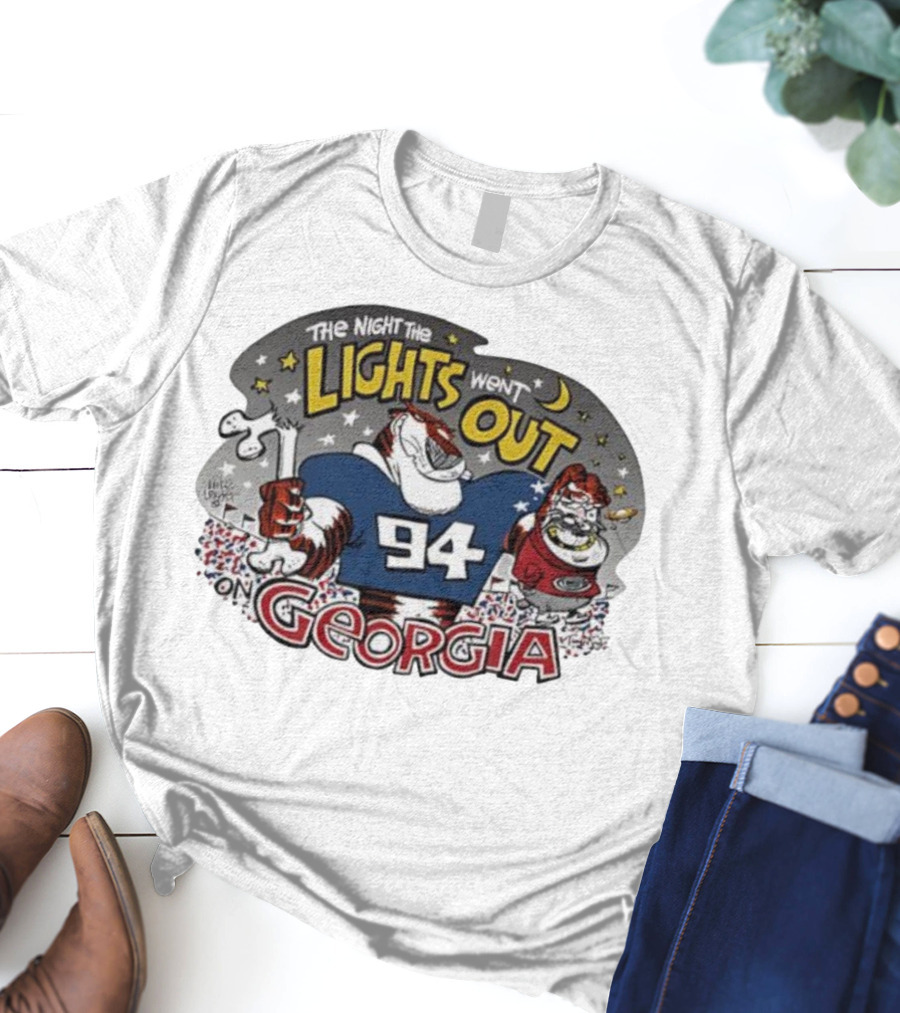 Georgia '94 The Night The Lights Went Out Football Rivalry T-Shirt