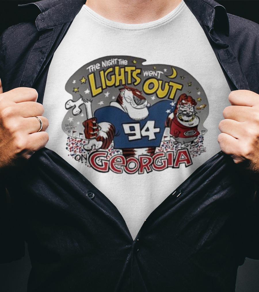 Georgia '94 The Night The Lights Went Out Football Rivalry T-Shirt