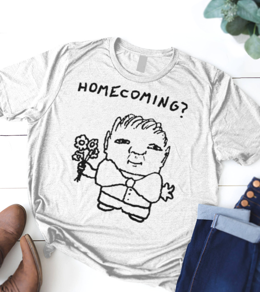 Goobsmooch Homecoming? Cute Doodle Character With Bouquet T-Shirt