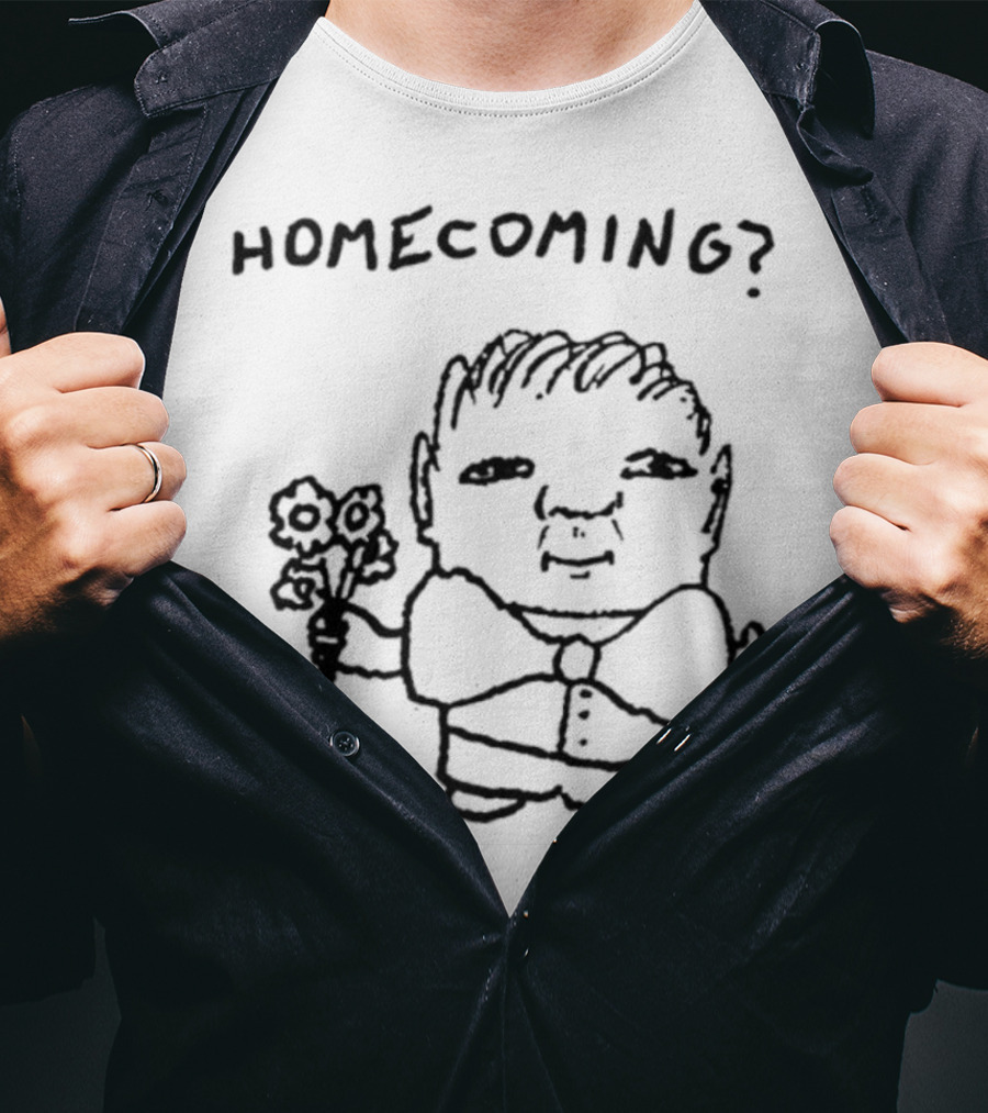 Goobsmooch Homecoming? Cute Doodle Character With Bouquet T-Shirt