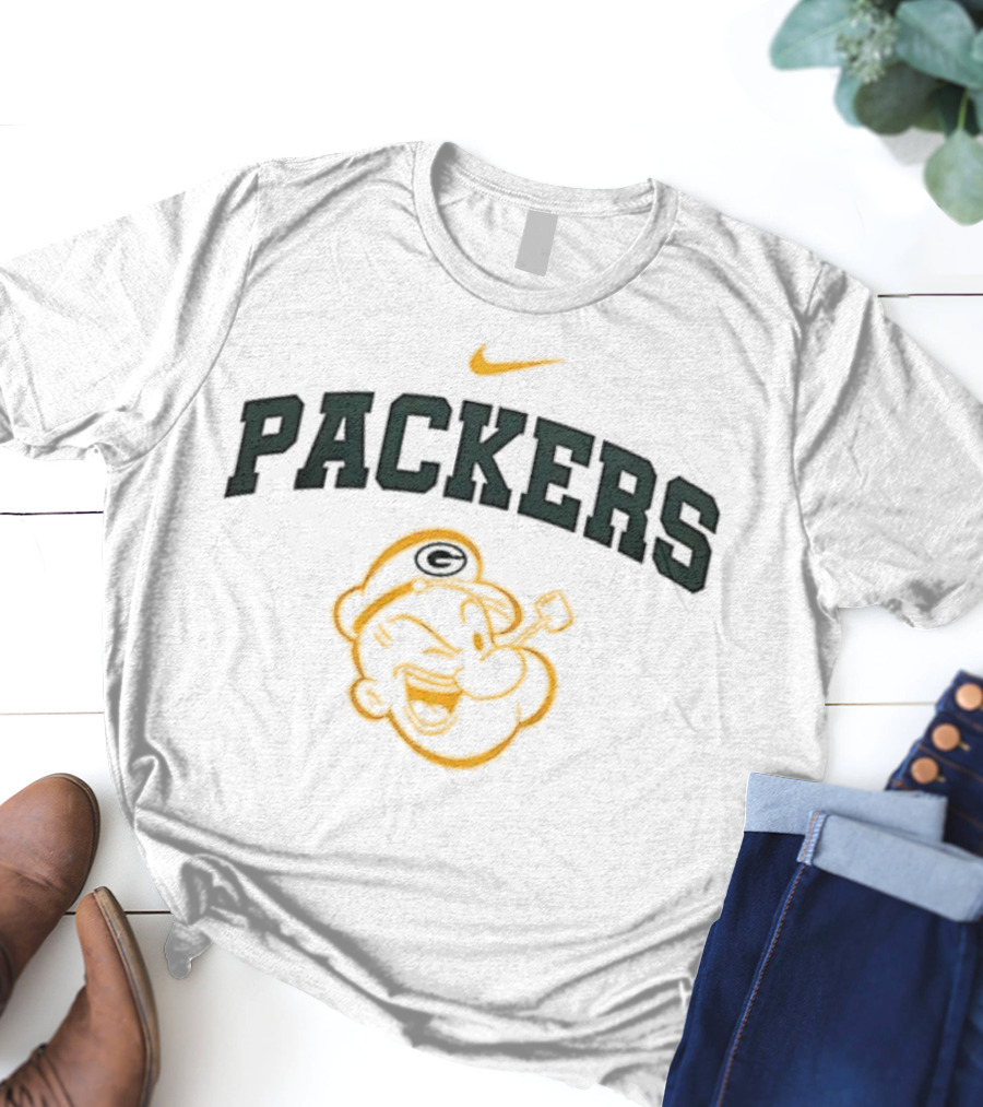 Green Bay Packers Nike Popeye I Yam What I Yam T-Shirt