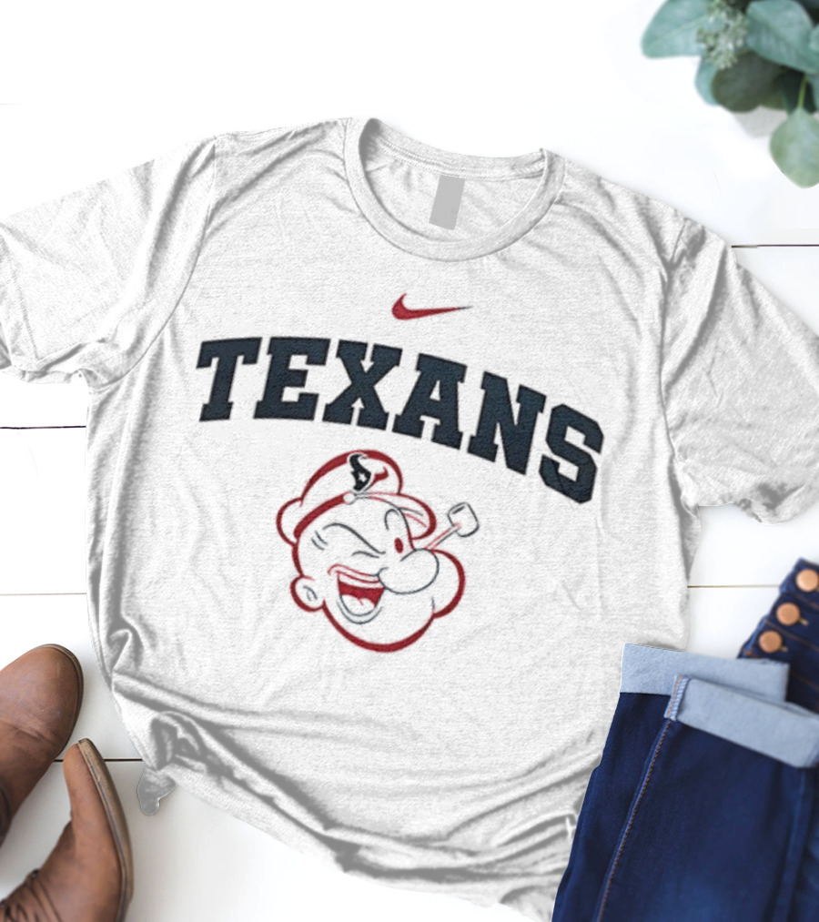 Houston Texans Popeye I Yam What I Yam Nike Collaboration T-Shirt