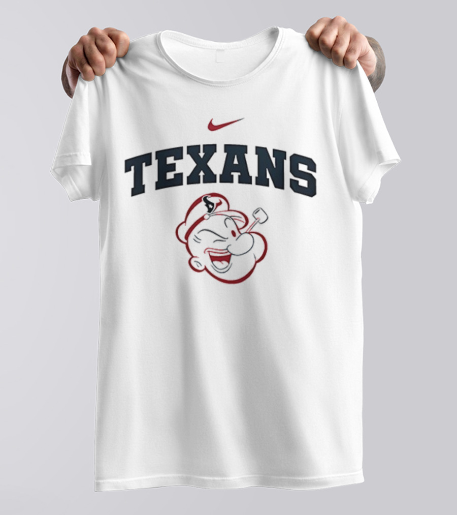 Houston Texans Popeye I Yam What I Yam Nike Collaboration T-Shirt