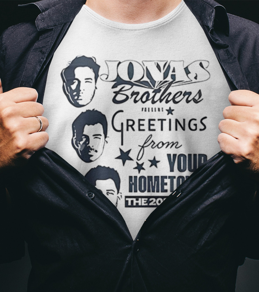 Jonas Brothers Greetings From Your Hometown The 2025 Tour T-Shirt