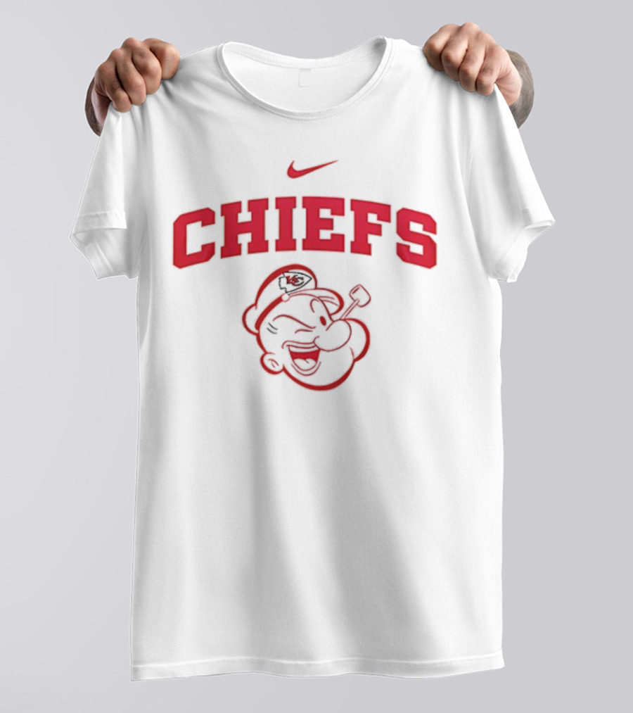 Kansas City Chiefs Popeye I Yam What I Yam Nike Collaboration T-Shirt
