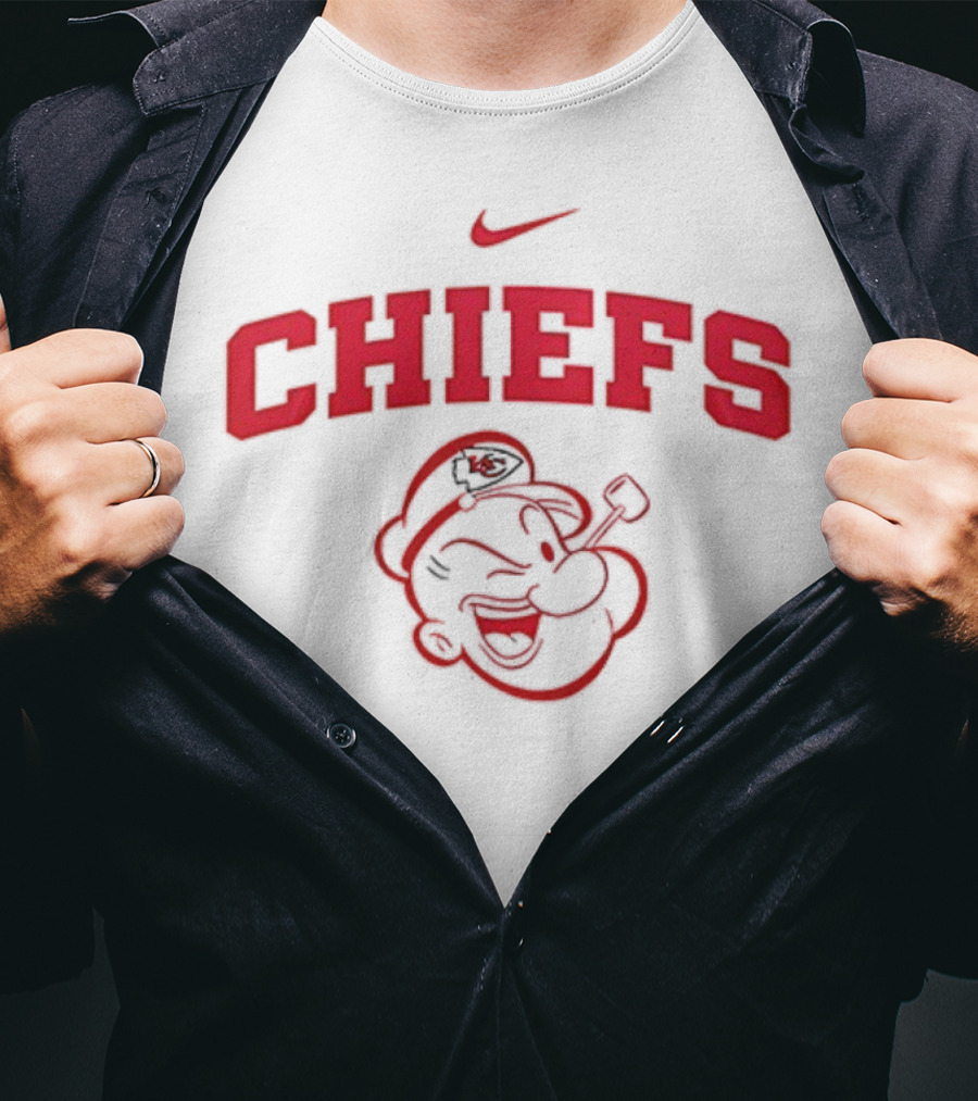 Kansas City Chiefs Popeye I Yam What I Yam Nike Collaboration T-Shirt