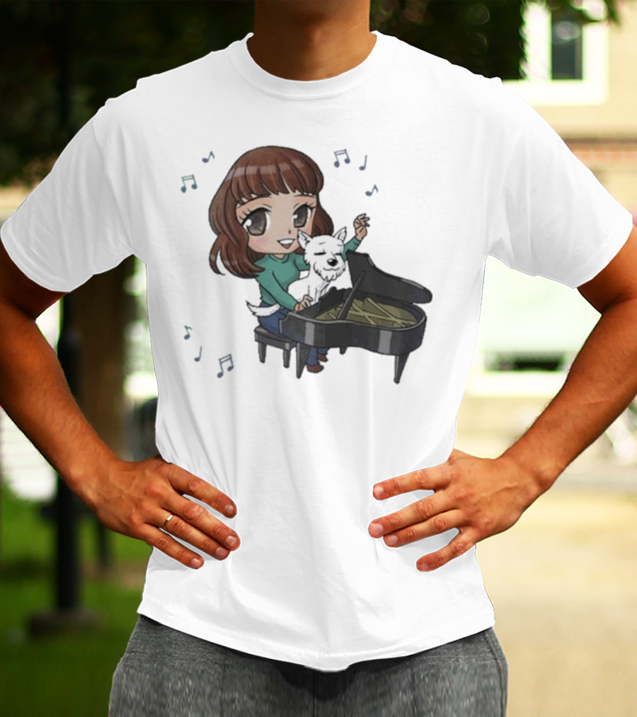 Mark Crilley Kara And Bradford Piano Playing Melody T-Shirt
