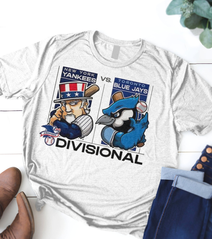 New York Yankees Vs Toronto Blue Jays American League Divisional 2025 T-Shirt