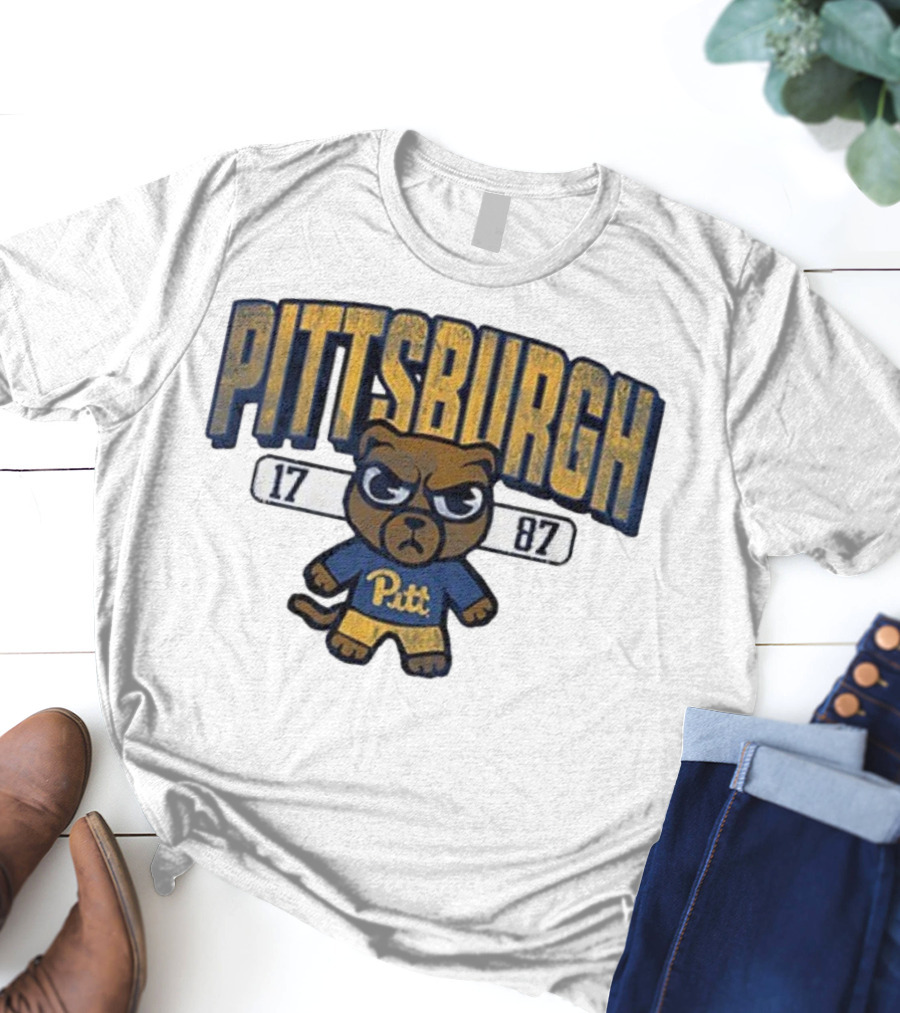 Pittsburgh Panthers 1787 Pitt Tokyodaichi Collaboration Bear T-Shirt