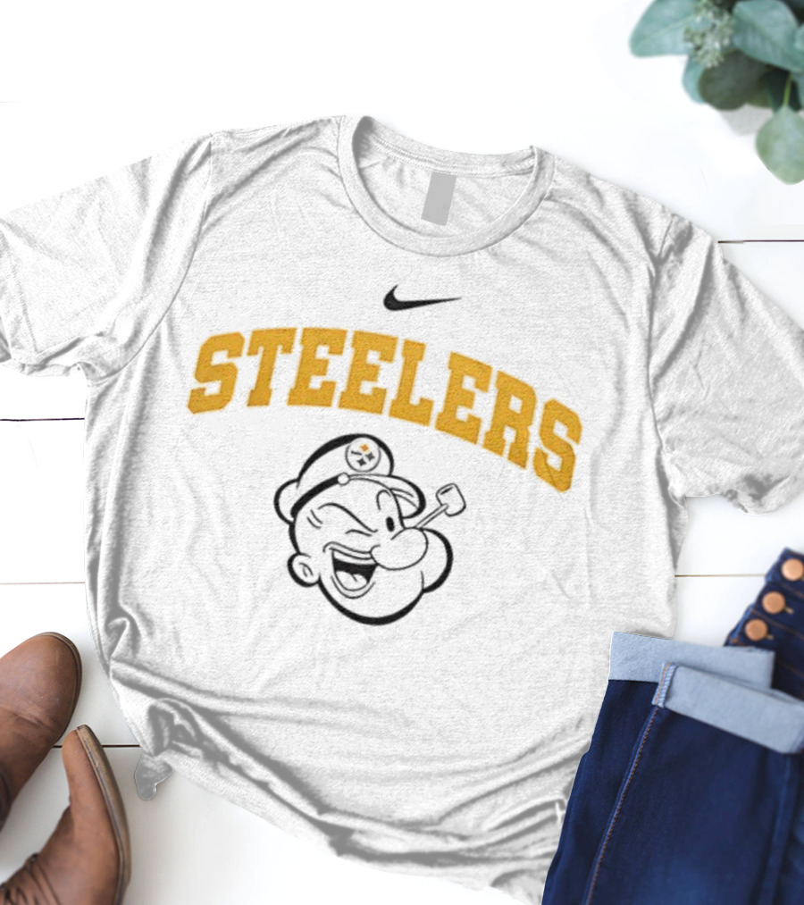 Pittsburgh Steelers Nike Popeye I Yam What I Yam Collaboration T-Shirt