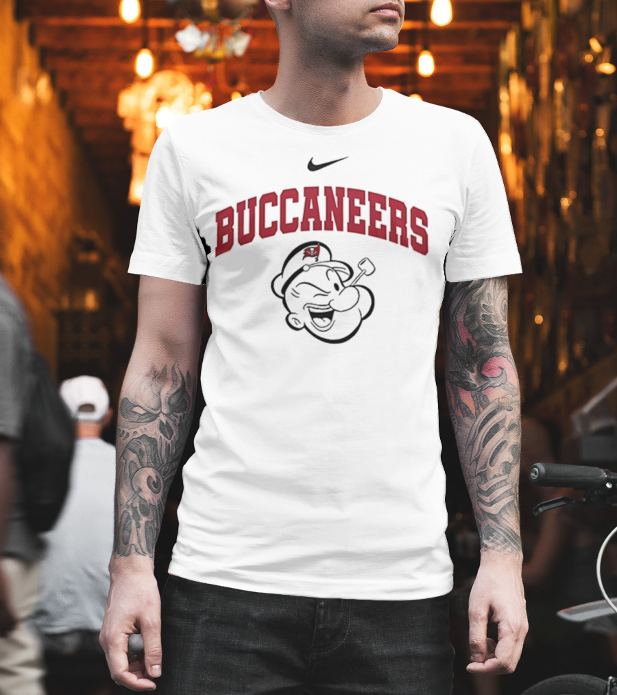 Tampa Bay Buccaneers Buccaneers Popeye I Yam What I Yam Nike T-Shirt