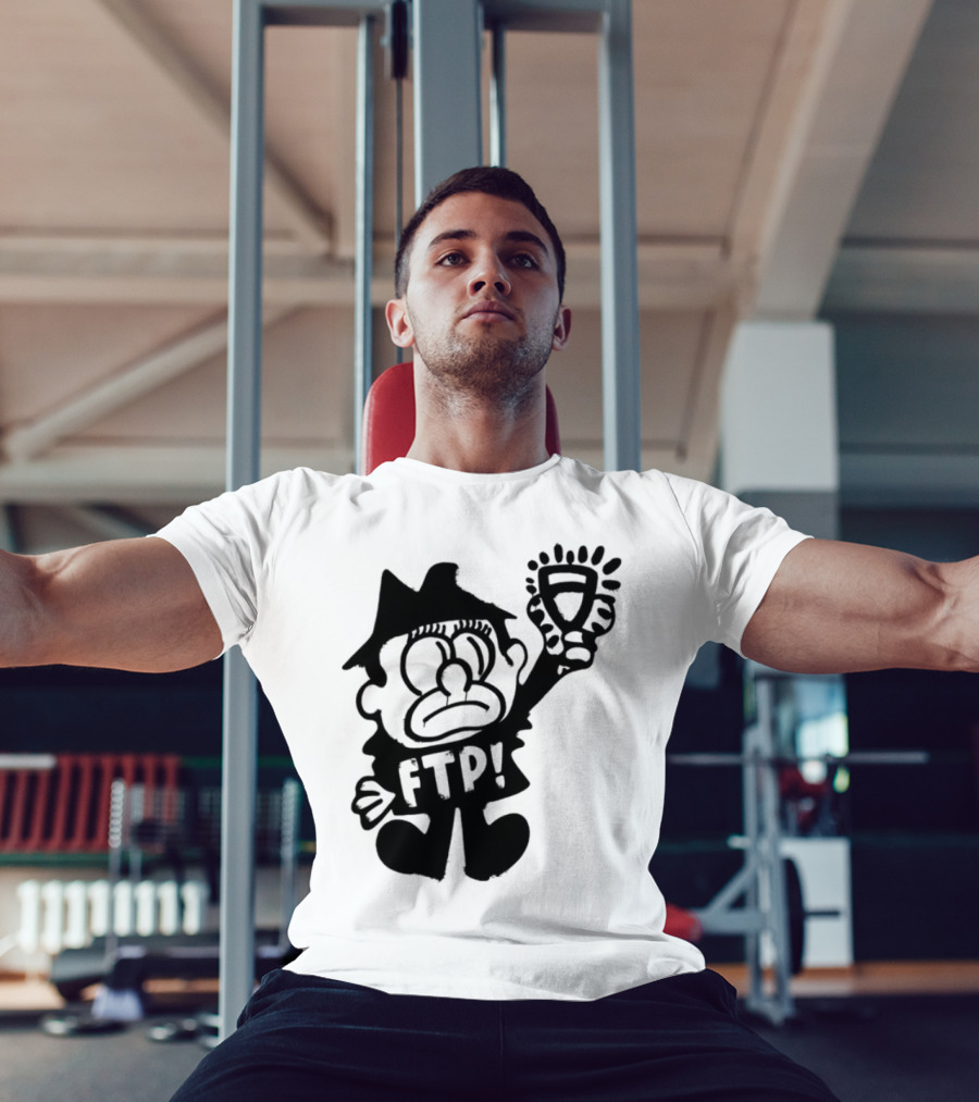 Ftp Slawn Character Holding Light Bulb T-Shirt