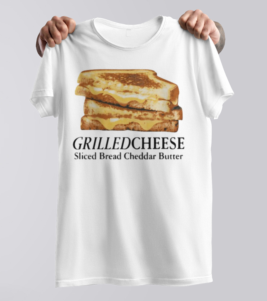 Grilled Cheese Sliced Bread Cheddar Butter Stack T-Shirt