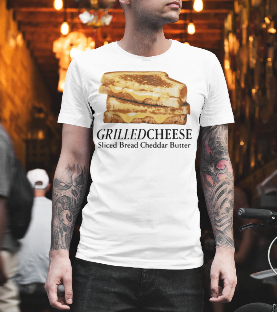 Grilled Cheese Sliced Bread Cheddar Butter Stack T-Shirt