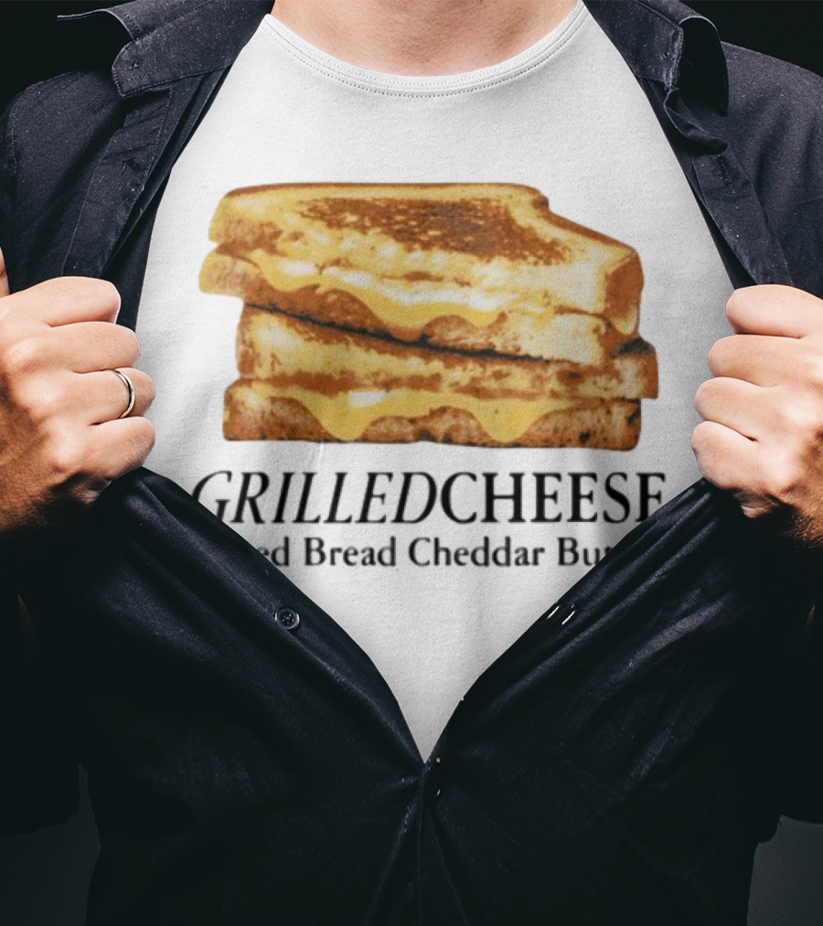 Grilled Cheese Sliced Bread Cheddar Butter Stack T-Shirt
