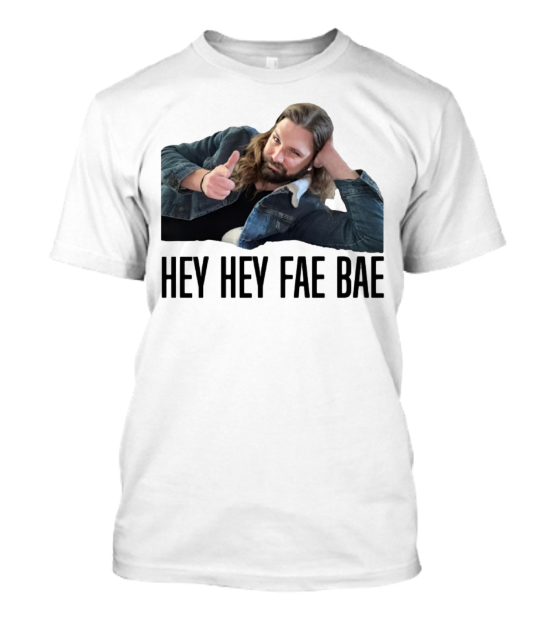 Hey Hey Fae Bae Denim Pose T-Shirt