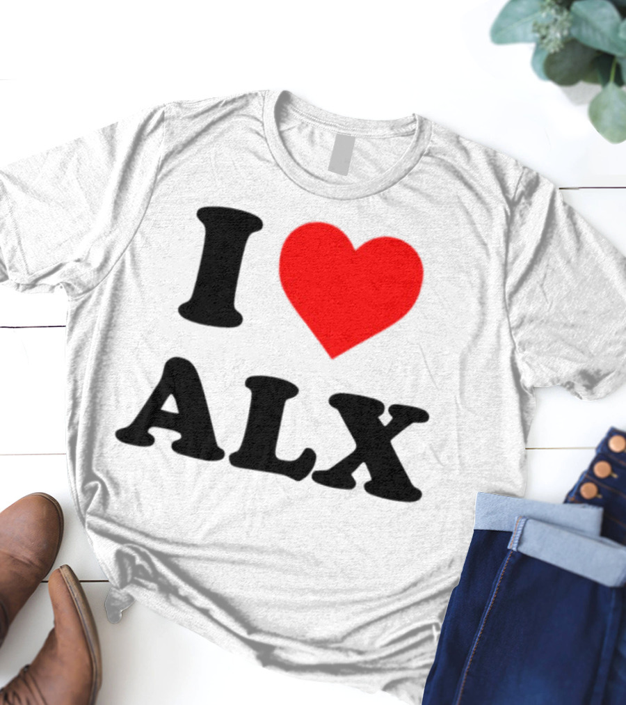 I Love ALX Red Heart Emblem T-Shirt