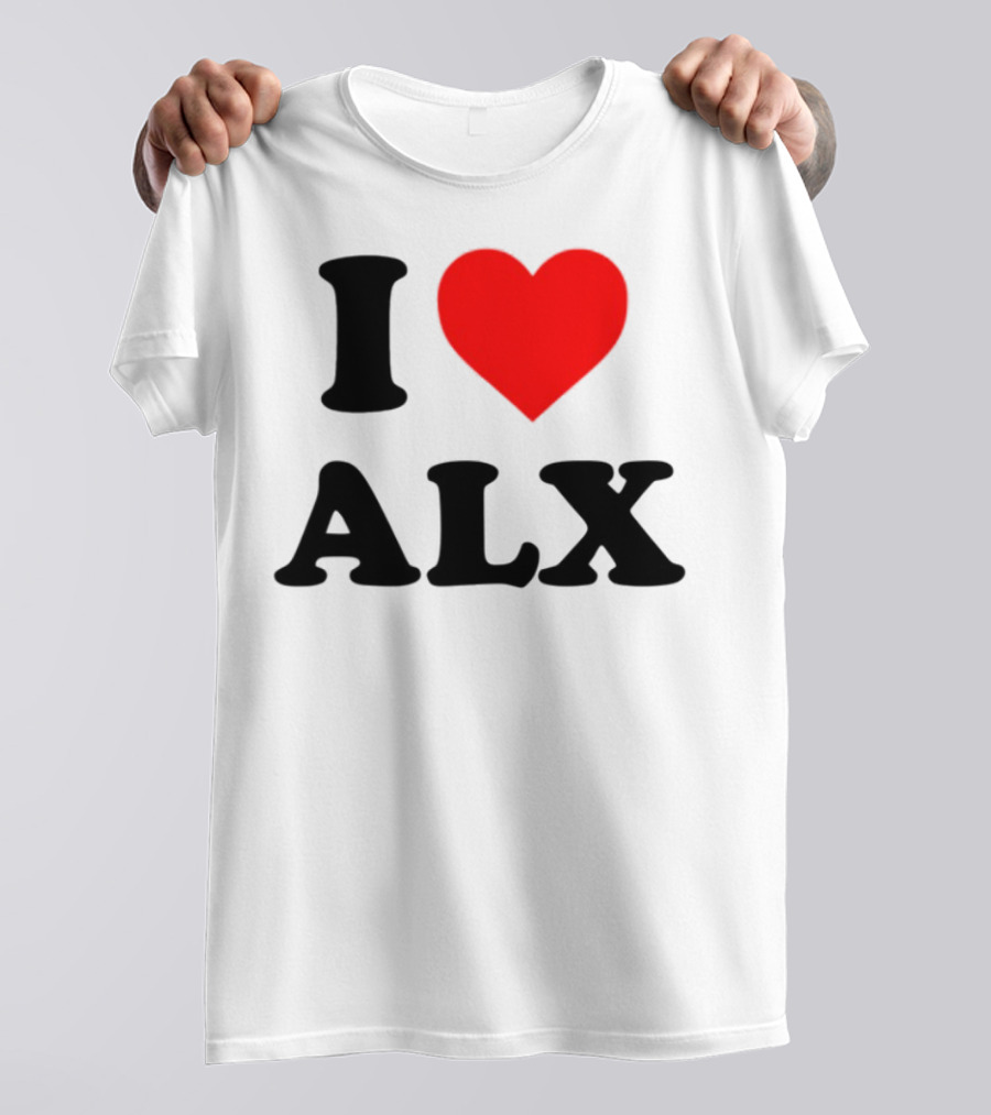 I Love ALX Red Heart Emblem T-Shirt