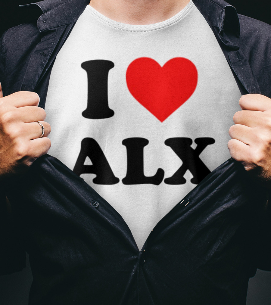 I Love ALX Red Heart Emblem T-Shirt