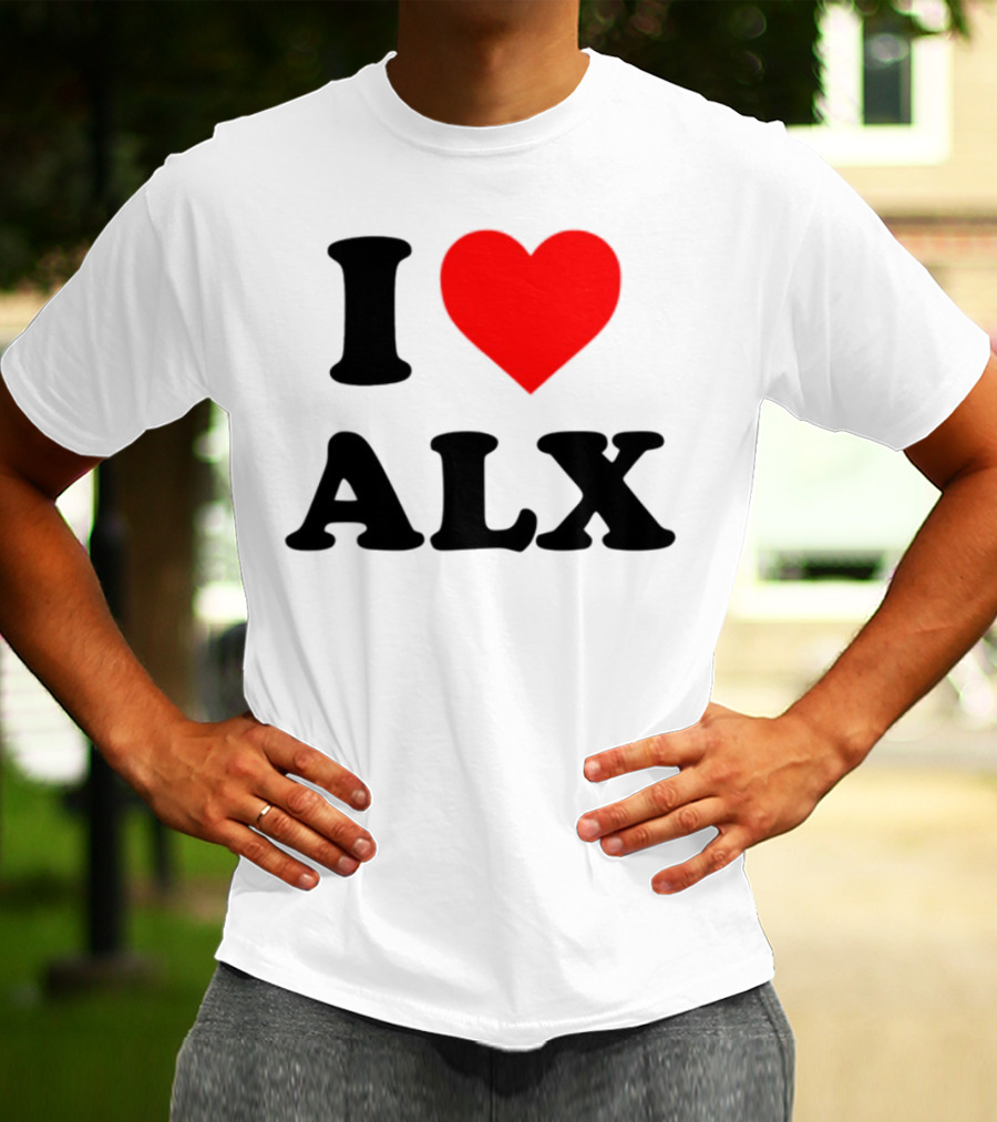 I Love ALX Red Heart Emblem T-Shirt