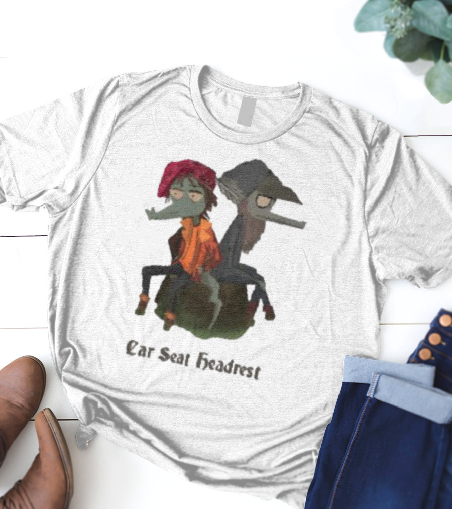 Matador Records Car Seat Headrest Cartoon Characters Collaboration T-Shirt