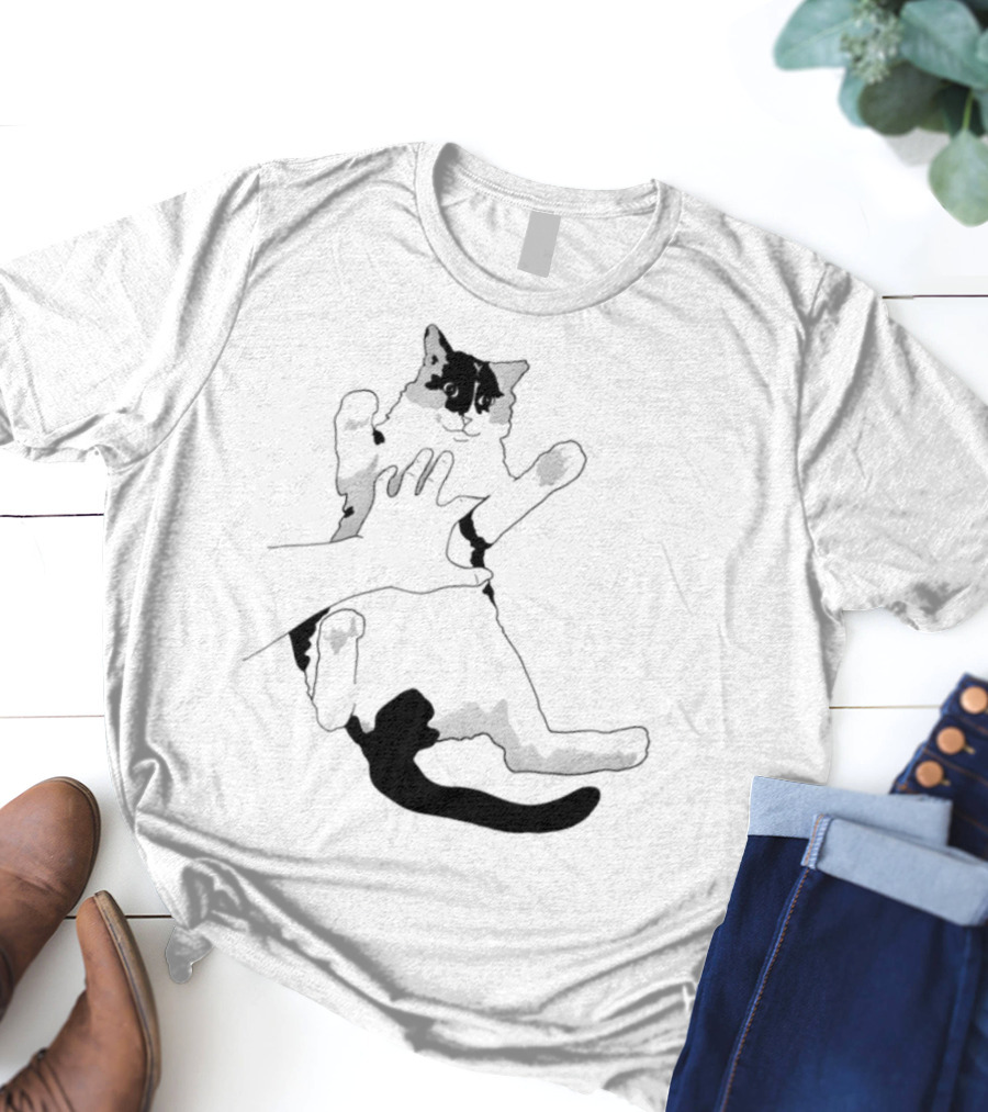 MK Belly Rub Cat Paws Cute Playful Kitten T-Shirt