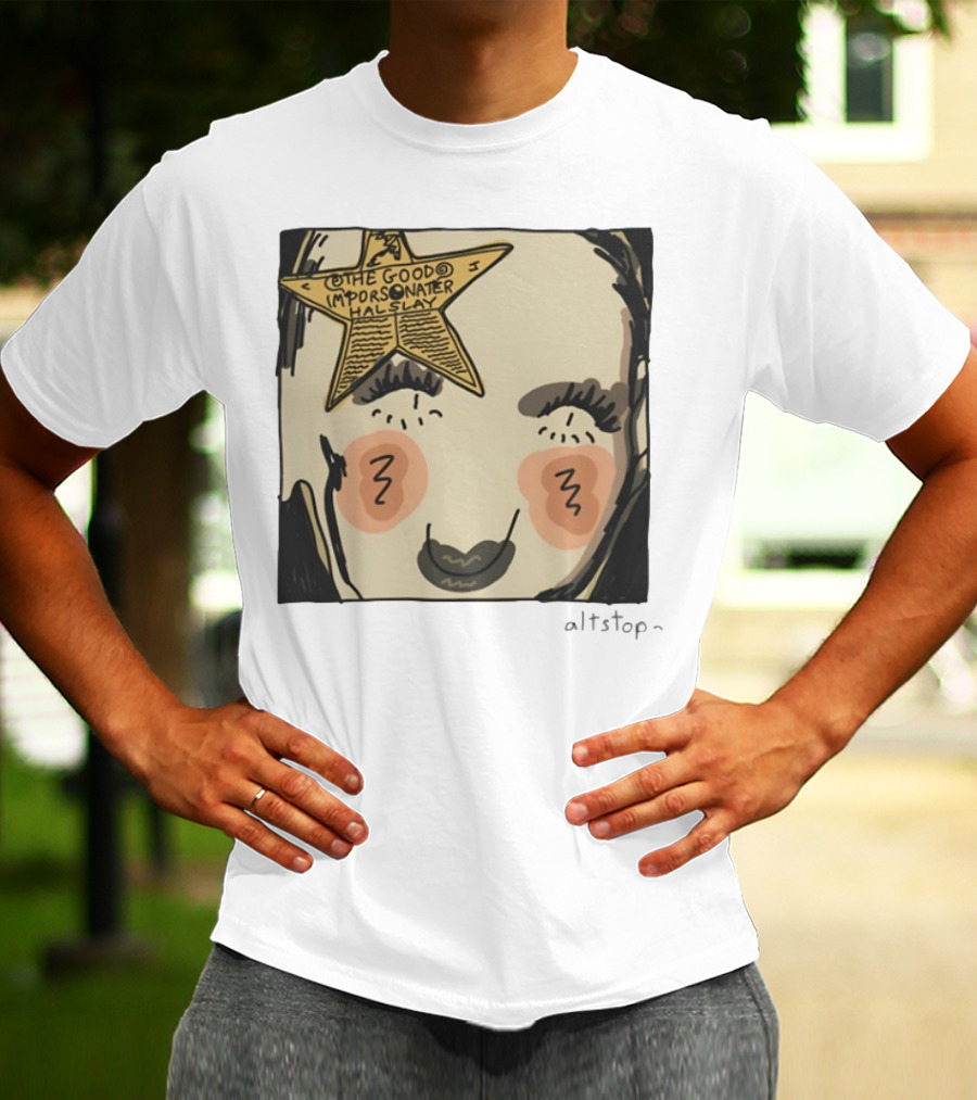 The Good Impersonator Halsey Altstop Star Face Sketch T-Shirt