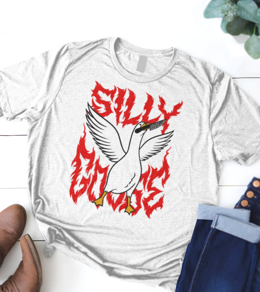 Silly Goose Tragic Girls Flame Style T-Shirt